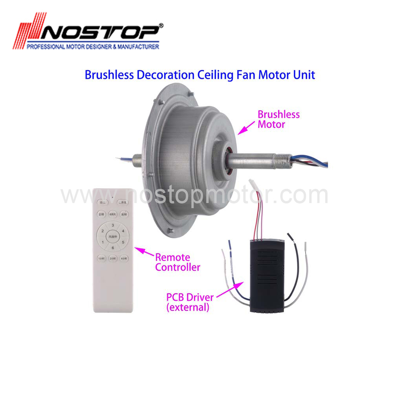Brushless Decoration Ceiling Fan Motor Unit